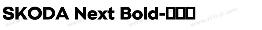 SKODA Next Bold字体转换